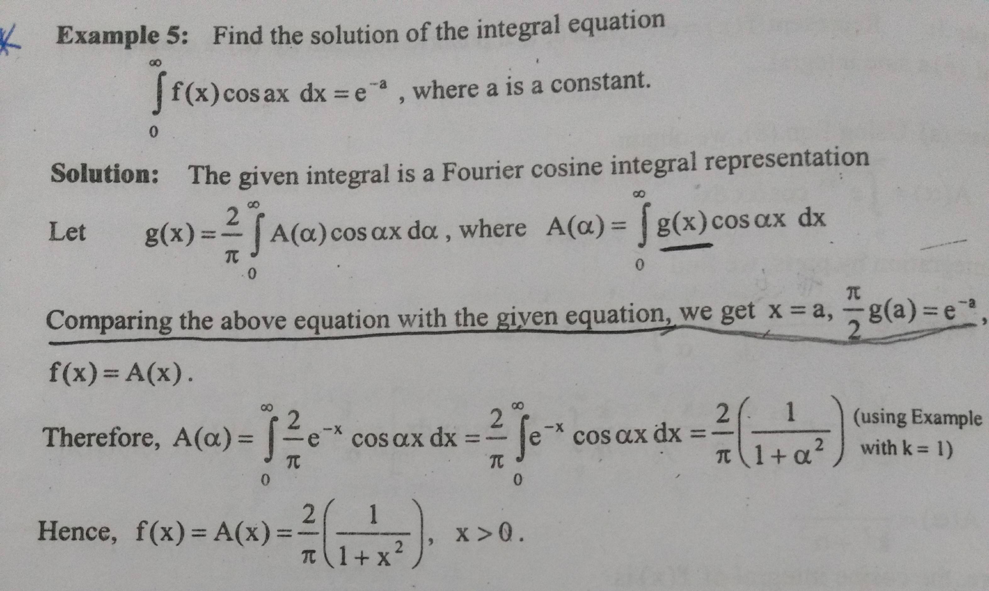 how to solve integral equation